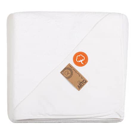 A&R PRINT-Me® Baby Hooded Towel 100 White