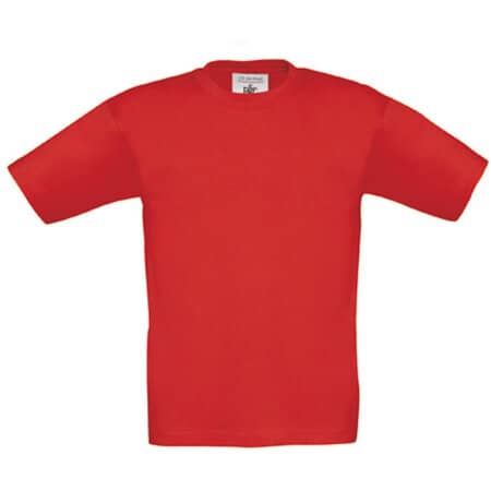 B&C T-Shirt Exact 190 / Kids Red