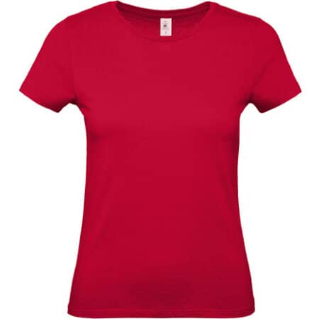 B&C T-Shirt #E150 / Women Deep Red