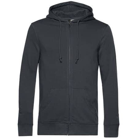 B&C Inspire Zipped Hood Jacket Asphalt