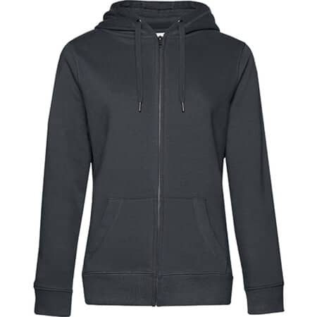 B&C QUEEN Zipped Hood Jacket /Women Asphalt