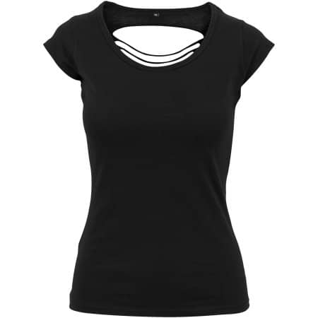 Build Your Brand Ladies` Back Cut Tee 
