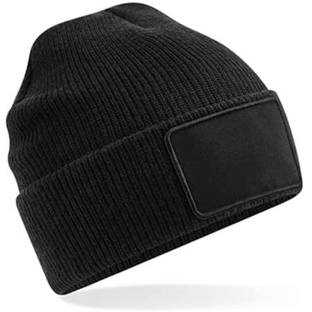 Beechfield Removable Patch Thinsulate™ Beanie Black