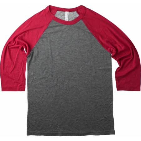 Canvas Unisex 3 / 4 Sleeve Baseball T-Shirt 