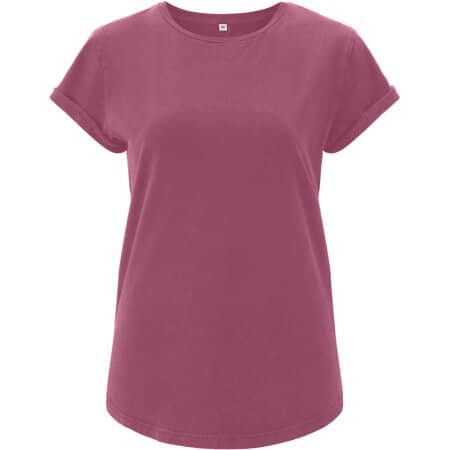 EarthPositive Women`s Rolled Up Sleeve Organic Berry