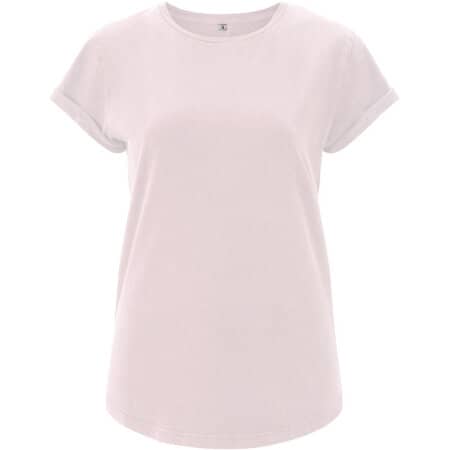 EarthPositive Women`s Rolled Up Sleeve Organic Light Pink
