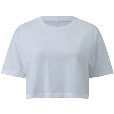 EarthPositive Womens Cropped T-Shirt White