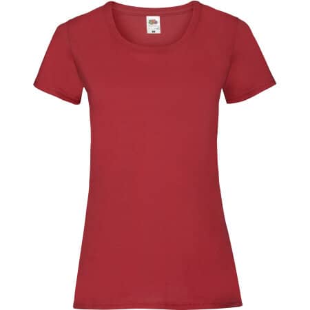 Fruit of the Loom Valueweight T Lady-Fit Red