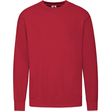 Fruit of the Loom New Lightweight Set-In Sweat Red