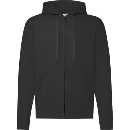 Fruit of the Loom Classic Hooded Sweat Jacket Black