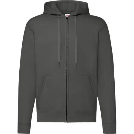 Fruit of the Loom Classic Hooded Sweat Jacket Light Graphite (Solid)
