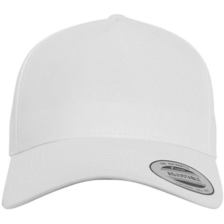 FLEXFIT 5-Panel Curved Classic Snapback White