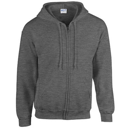 Gildan Heavy Blend™ Full Zip Hooded Sweatshirt Dark Heather
