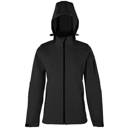 HRM Women´s Hooded Soft-Shell Jacket Dark Grey