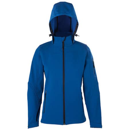 HRM Women´s Hooded Soft-Shell Jacket Royal Blue