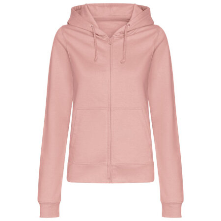 Just Hoods Women´s College Zoodie Dusty Pink