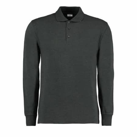 Kustom Kit Men`s Piqué Polo Shirt Long Sleeve 