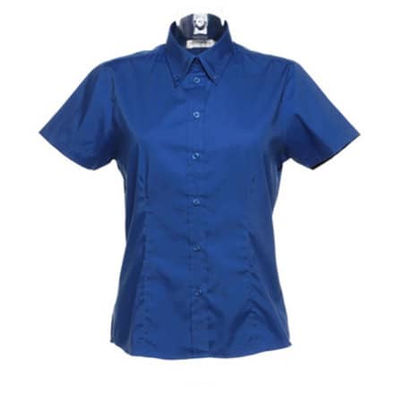 Kustom Kit Women`s Corporate Oxford Shirt Short Sleeve Royal