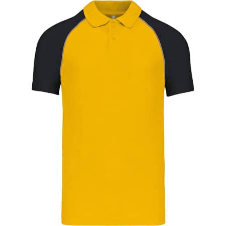 Kariban Baseball - Kurzarm Poloshirt 