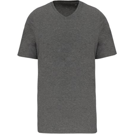 Kariban Herren-T-Shirt Supima® mit V-Ausschnitt und kurzen Ärmeln 