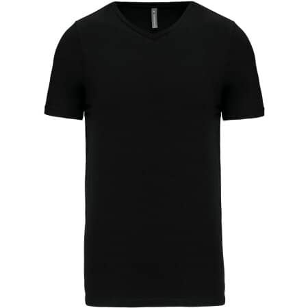 Kariban Kurzarm-T-Shirt mit V-Ausschnitt 