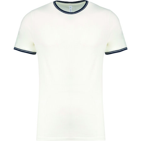 Kariban Rundhals-T-Shirt aus Piqué für Herren 