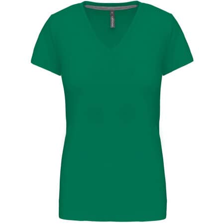 Kariban Ladies` Short-sleeved V-Neck T-Shirt 