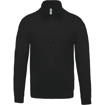 Kariban Sweatshirt 1/4-Reißverschluss Black