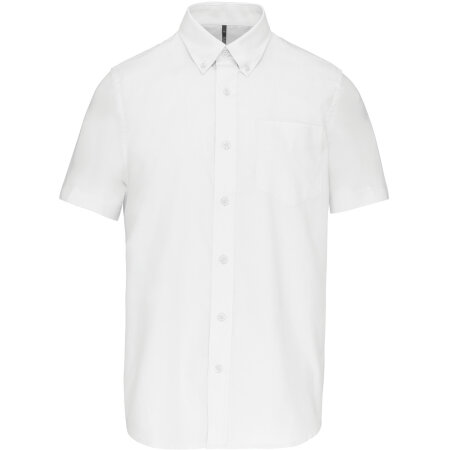 Kariban Herren Oxford Kurzarmhemd White