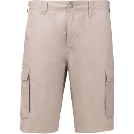 Kariban Leichte Bermuda-Shorts für Herren mit mehreren Taschen 
