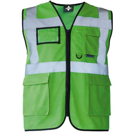 Korntex Executive Hi-Viz Safety Vest Green