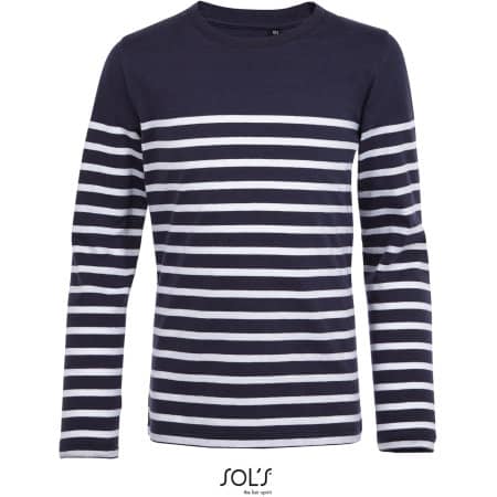 SOL´S Kids´ Long Sleeve Striped T-Shirt Matelot 