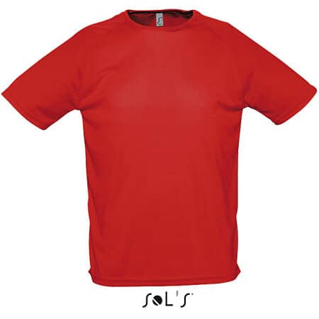 SOL´S Men`s Raglan Sleeves T Sporty Red