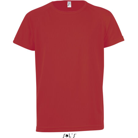 SOL´S Kids` Raglan Sleeved T-Shirt Sporty Red