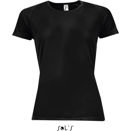 SOL´S Women`s Raglan Sleeves T Sporty Black