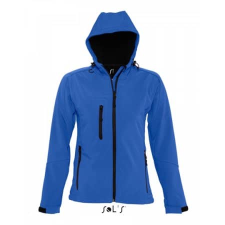 SOL´S Women`s Hooded Softshell Jacket Replay Royal Blue