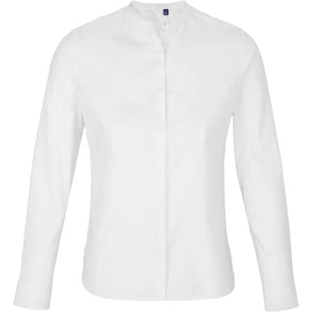 NEOBLU Women´s Mao Collar Shirt Bart Optic White