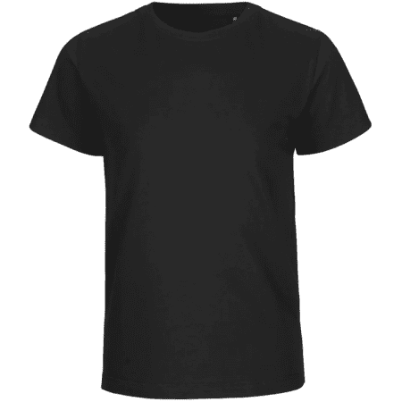 Neutral Tiger Cotton Kids T-Shirt Black