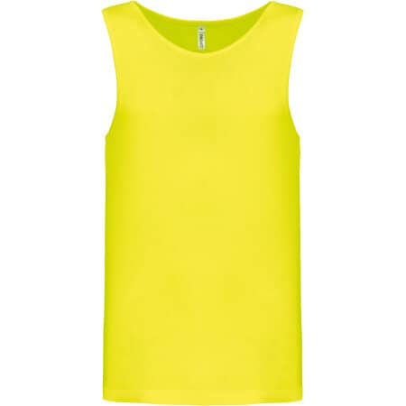 PROACT® Herren Basic Sport Funktionsshirt ärmellos - Fluorescent 