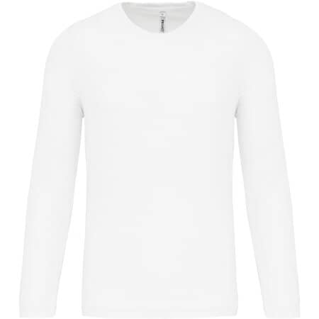 PROACT® Herren Basic Sport Funktionsshirt Langarm - White 