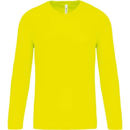 PROACT® Herren Basic Sport Funktionsshirt Langarm - Fluorescent 