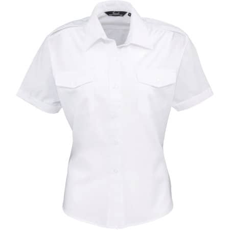 Premier Workwear Ladies` Pilot Shirt Shortsleeve 