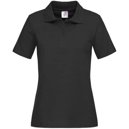 Stedman® Short Sleeve Polo for women Black Opal