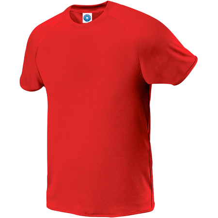 Starworld Men`s Sports and Performance T-Shirt Red