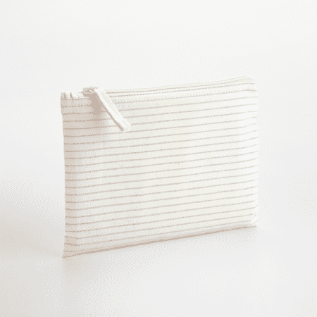 Westford Mill Striped Organic Cotton Accessory Pouch 