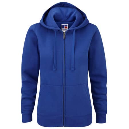 Russell Ladies` Authentic Zipped Hood Bright Royal