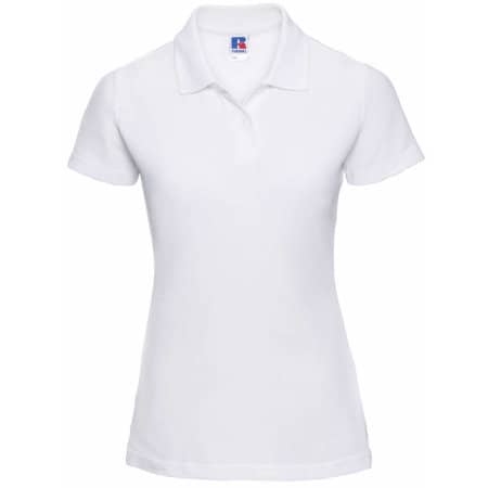 Russell Ladies` Poloshirt 65/35 White