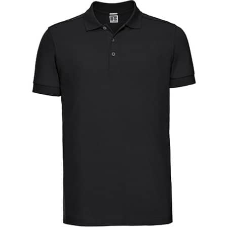 Russell Men`s Stretch Polo Black