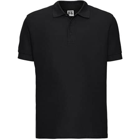 Russell Men`s Ultimate Cotton Polo Black