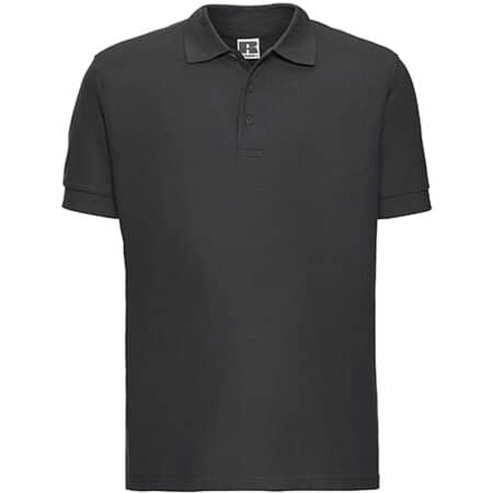 Russell Men`s Ultimate Cotton Polo Titanium (Solid)